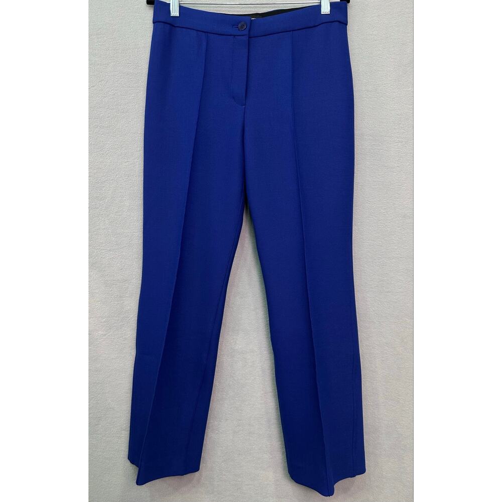 Theory Cardinal Trouser Canton Bistretch Royal Blue Pants Size 8 - Picture 2 of 11
